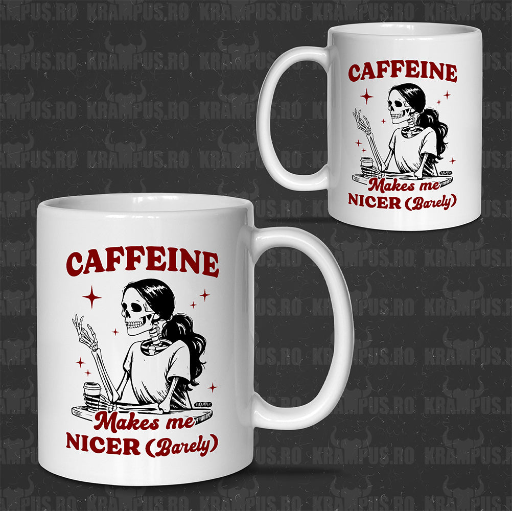 Cana Ceramica Alba Caffeine Makes Me Nicer (Barely)