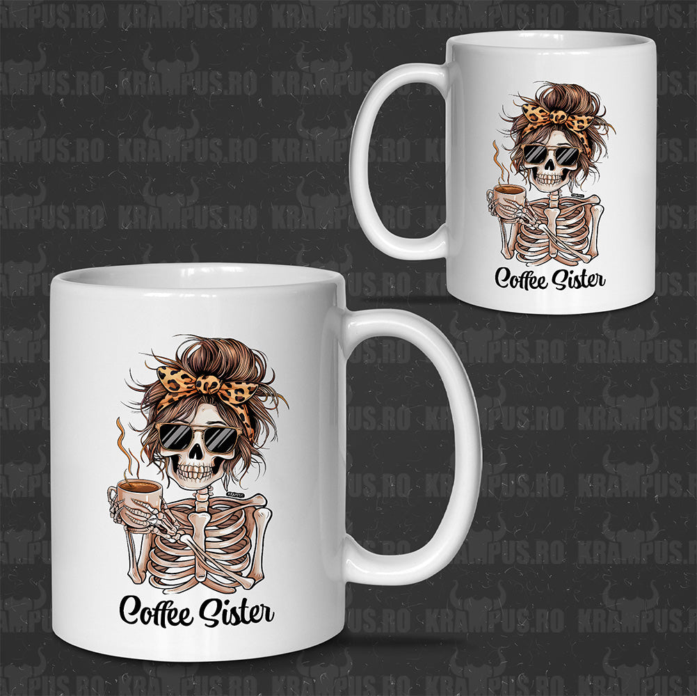 Cana Alba Ceramica Coffee Sister – Stil Rock-Chic si Energie Zilnica