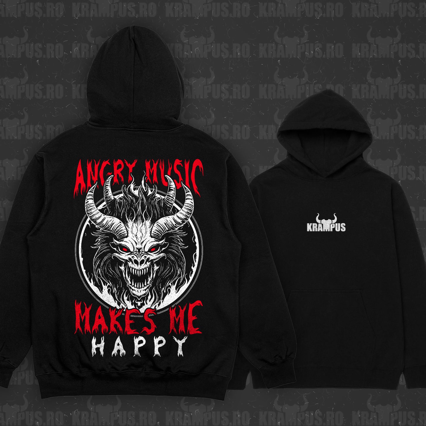 Hanorac Angry Music Makes Me Happy