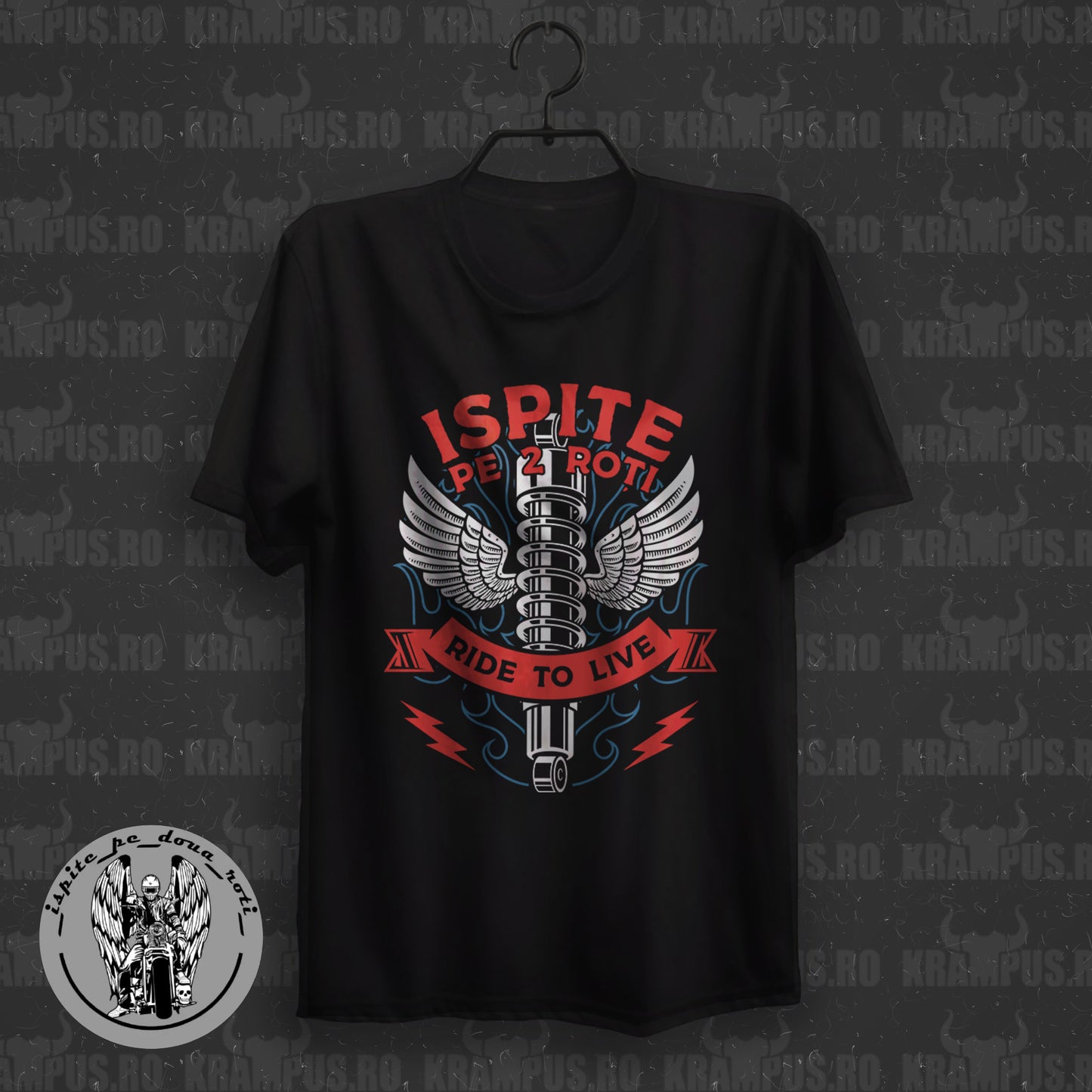 Tricou Ispite pe 2 Roți - Born to Live