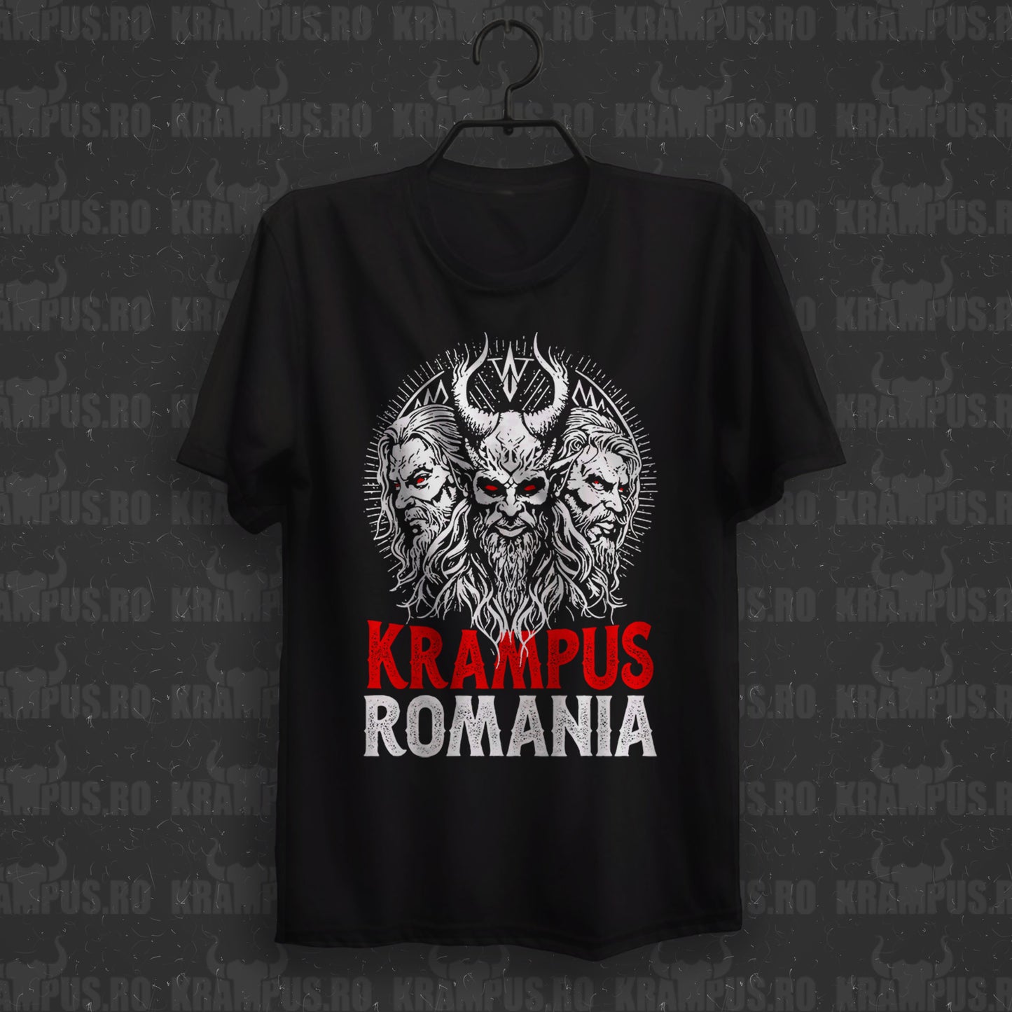 Tricou Krampus România - Bărbos