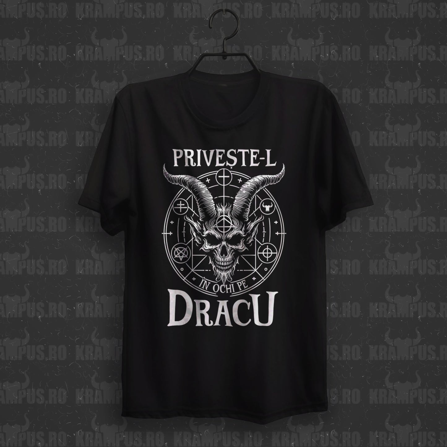 Tricou Privește-l în Ochi Pe Dracu Unisex
