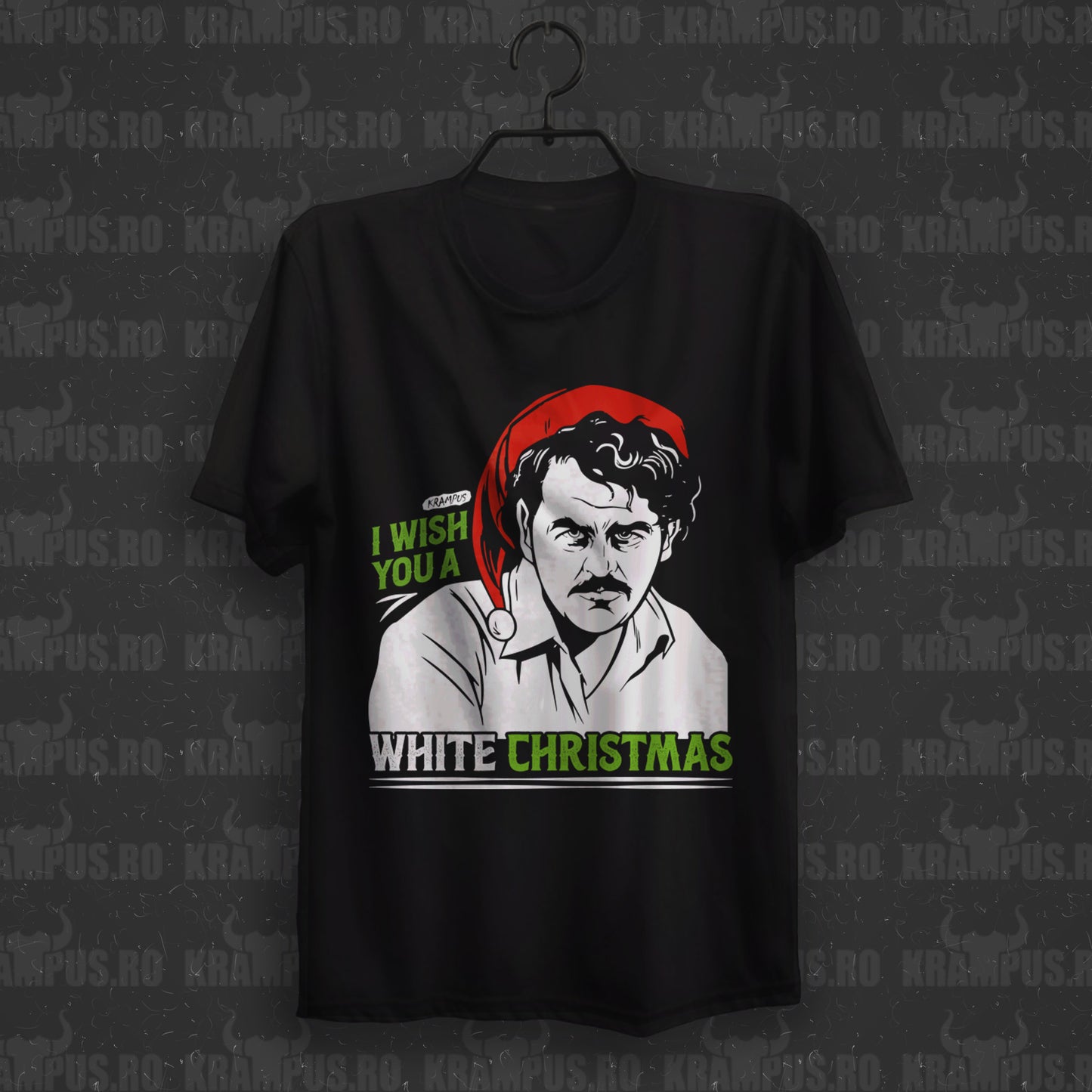 Tricou Pablo Escobar White Christmas