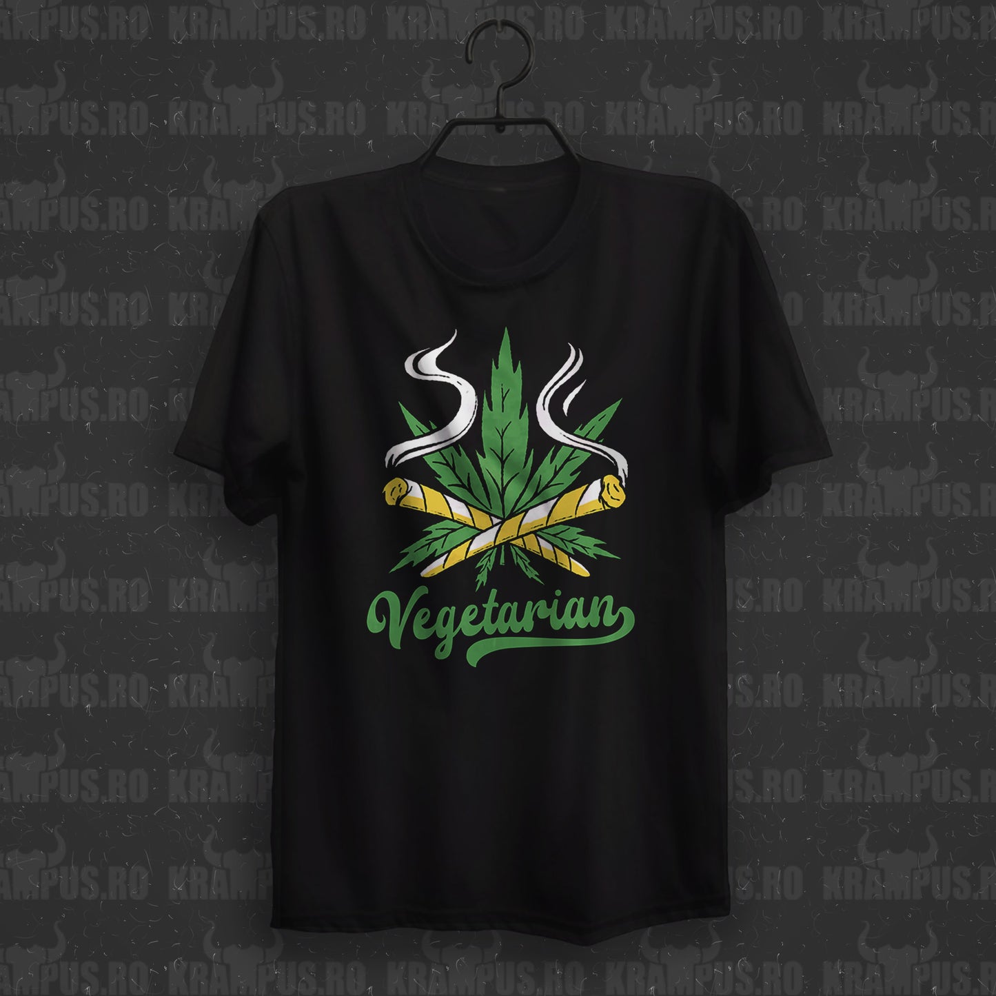 Tricou Vegetarian - Weed