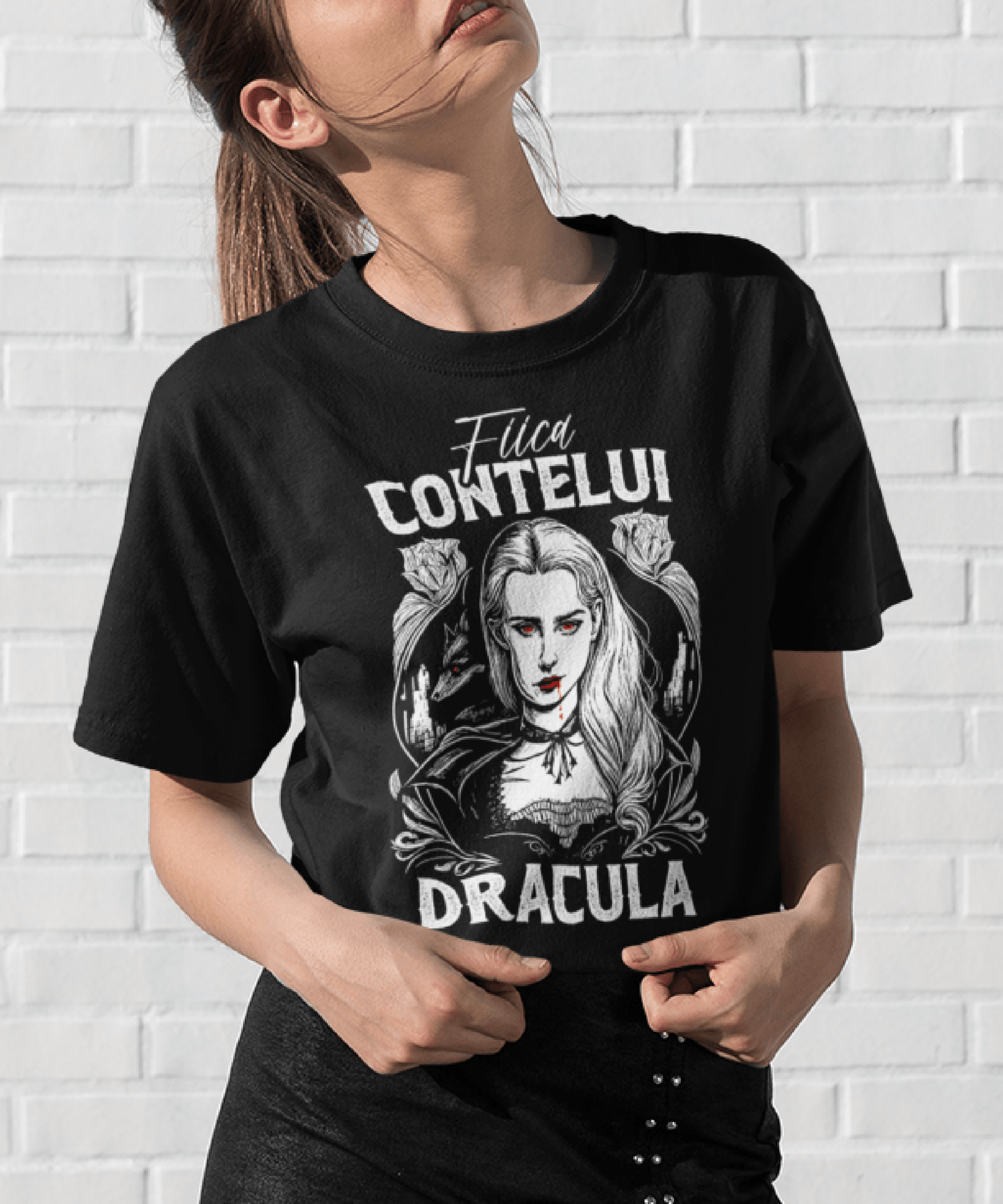 Fiica Contelui Dracula Cadou Transilvania Tricou Unisex