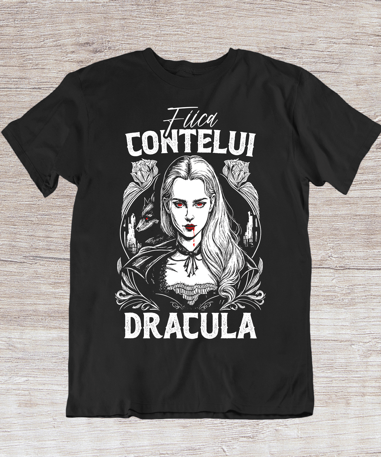 Fiica Contelui Dracula Cadou Transilvania Tricou Unisex