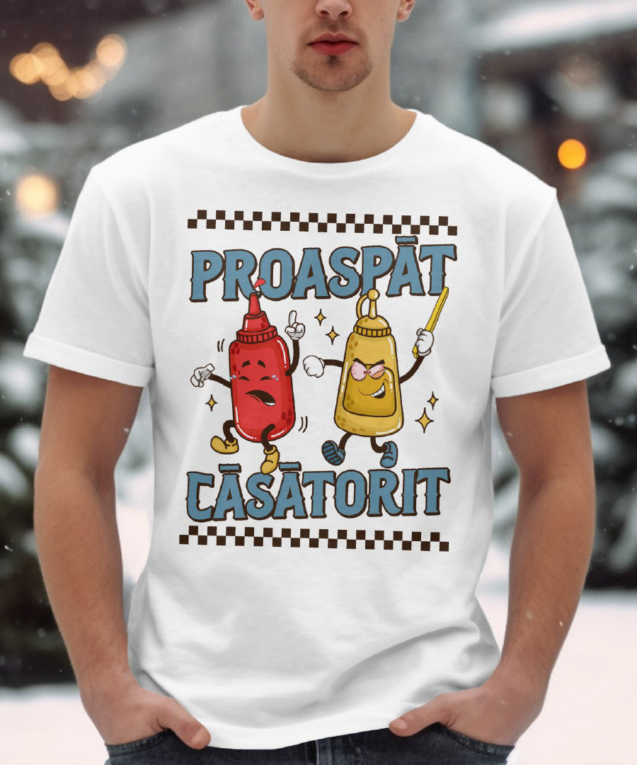 Tricou Unisex Proaspăt Căsătorit
