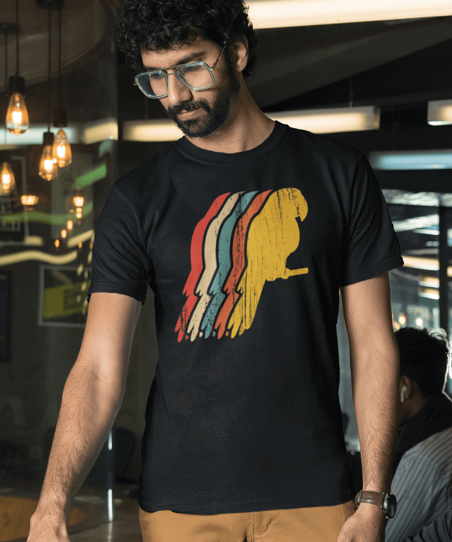 Retro Papagal, Cadou Pentru Iubitorii de Retro și Papagali Tricou Unisex