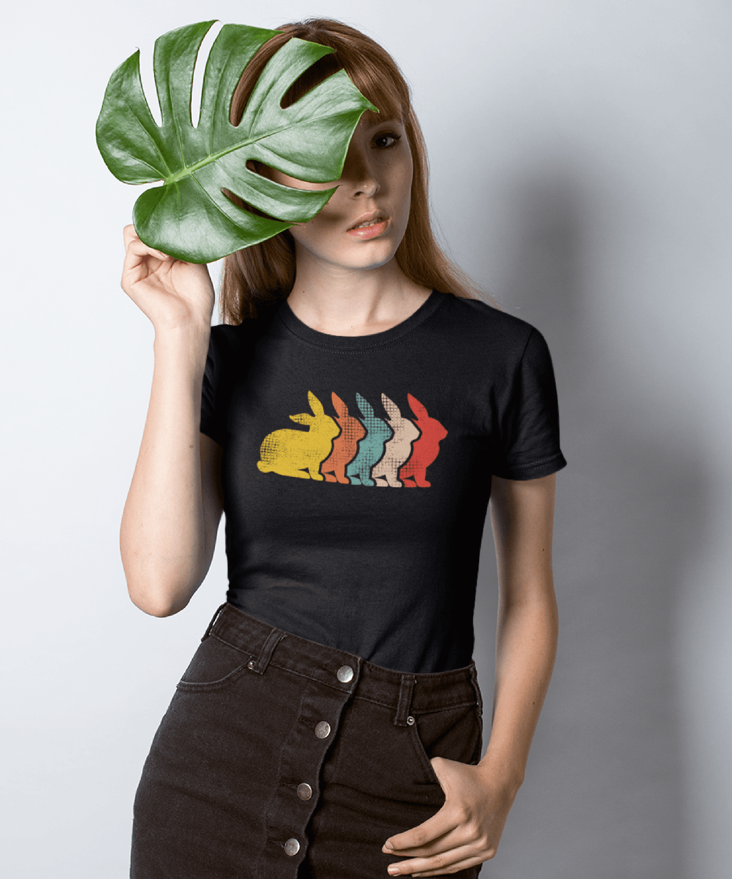 Retro Iepure, Cadou Pentru Iubitorii de Retro și Iepuri Tricou Unisex