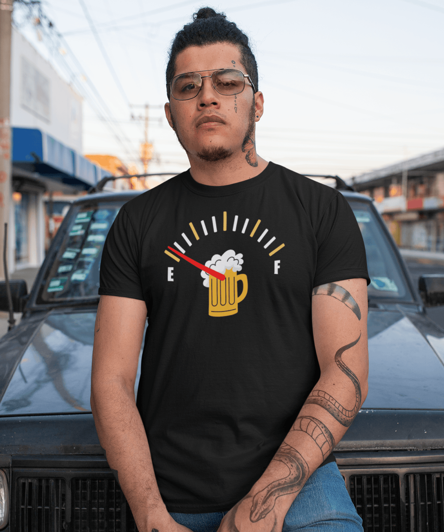 Am Rămas Făra Bere, Cadou Pentru Iubitor De Bere și Mașini Tricou Amuzant