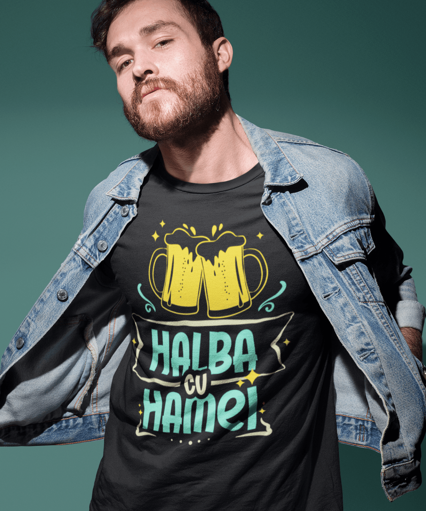 Halba cu Hamei, Cadou Pentru Iubitorii De Bere Tricou Unisex