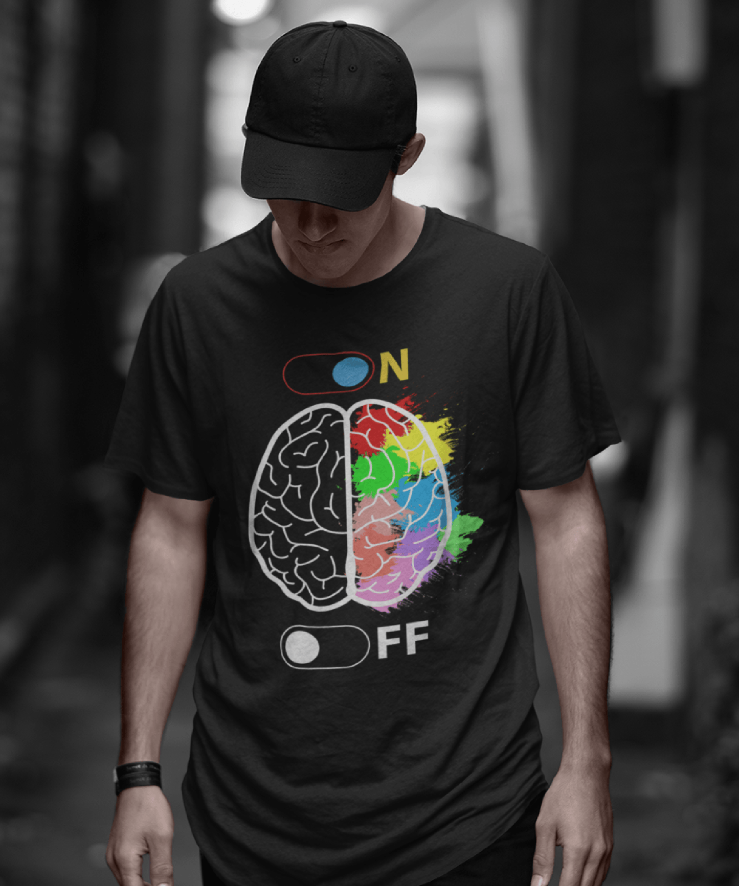 Creier On Off, Cadou Pentru Artiști Tricou Unisex