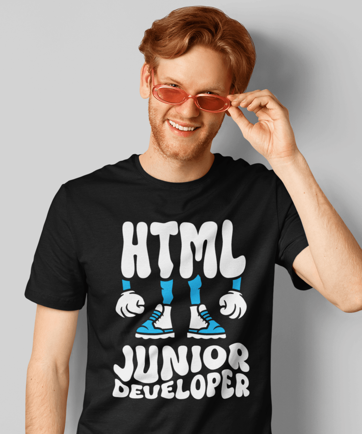 Junior Developer Cadou Baiat HTML Tricou Unisex