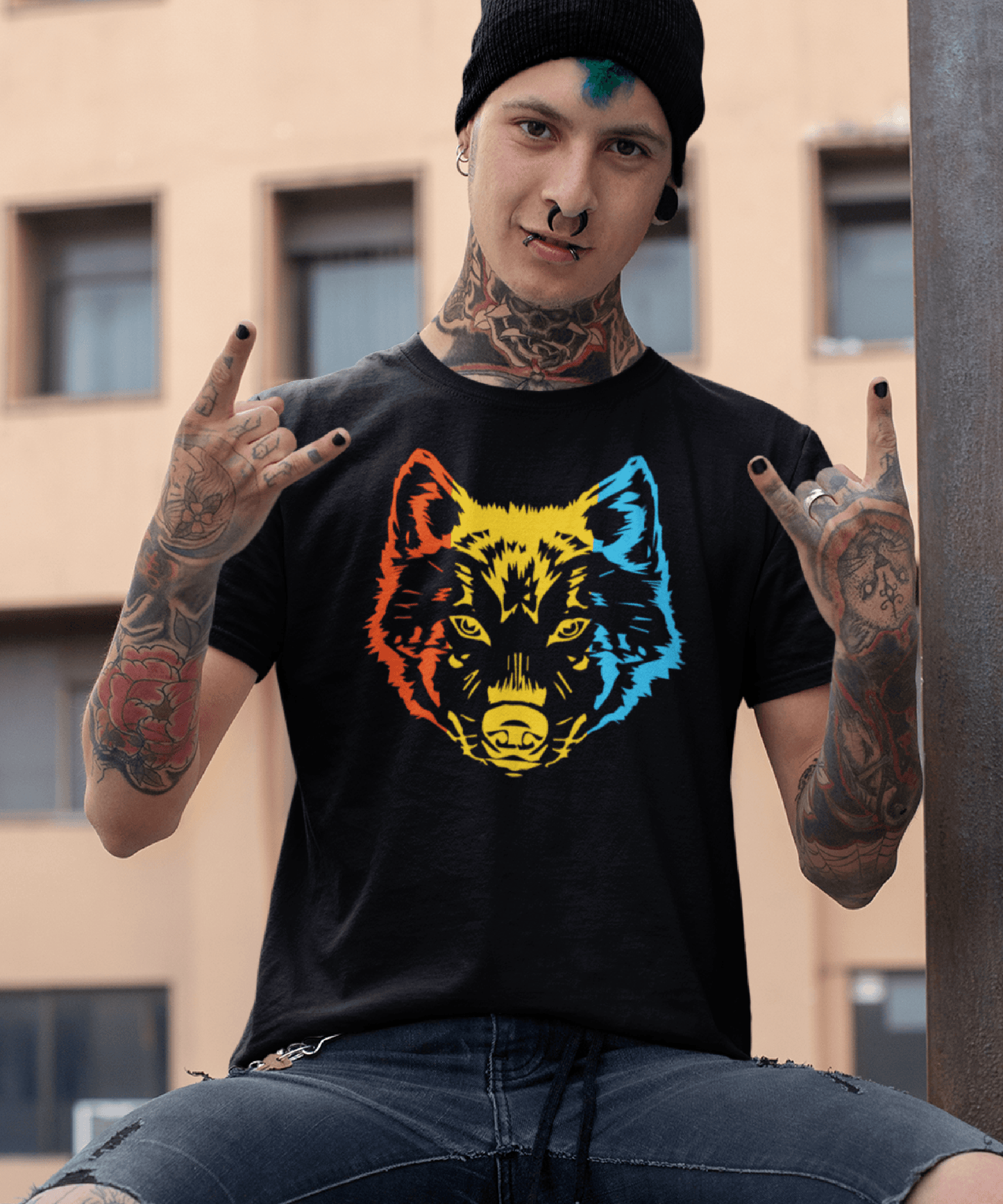 Sunt Român Lup, Cadou Pentru Iubitorii De Animale Sălbatice Tricou Unisex