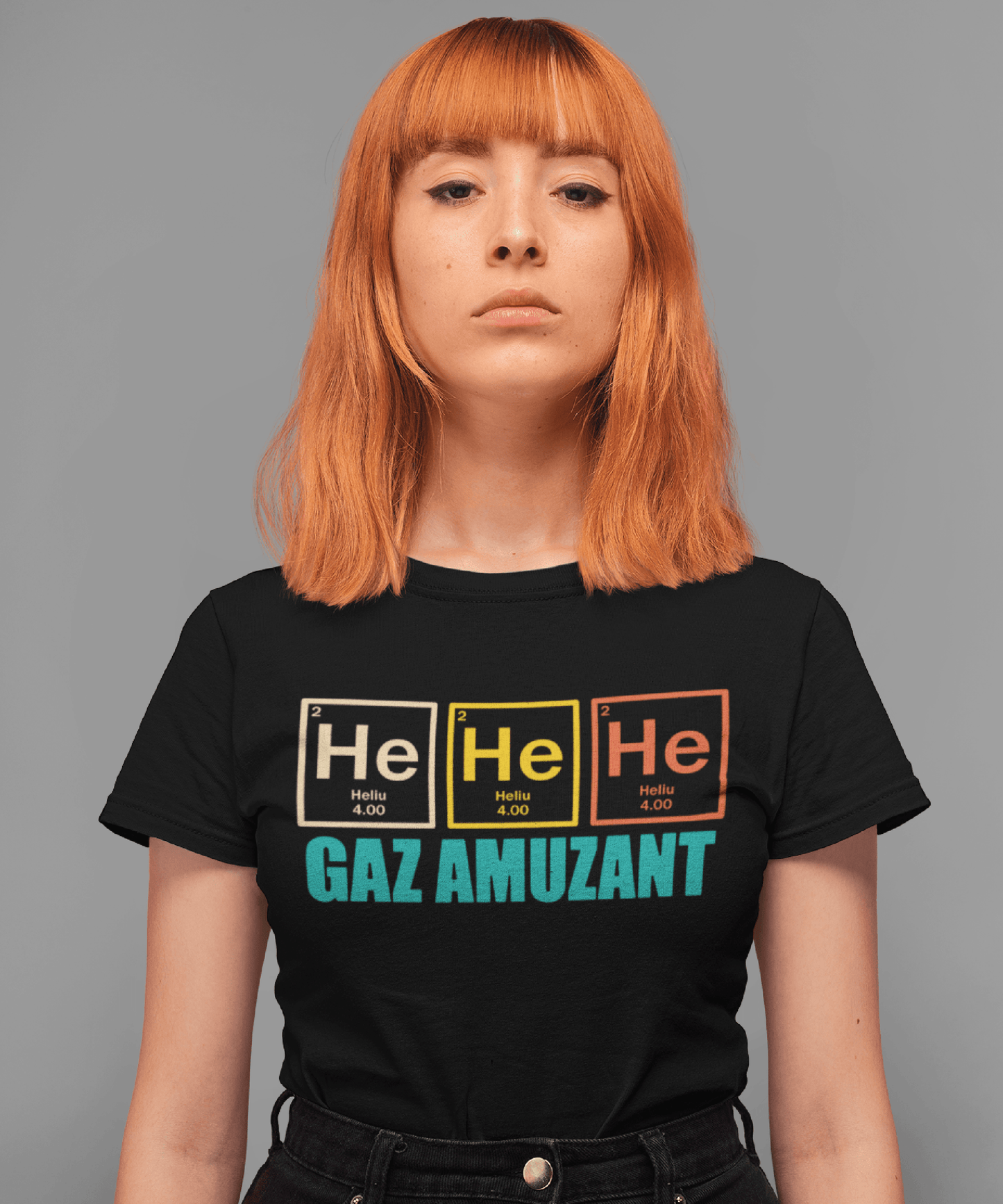 HE HE HE Gaz Amuzant, Heliu, Cadou Pentru Iubitori De Știintă Tricou Unisex