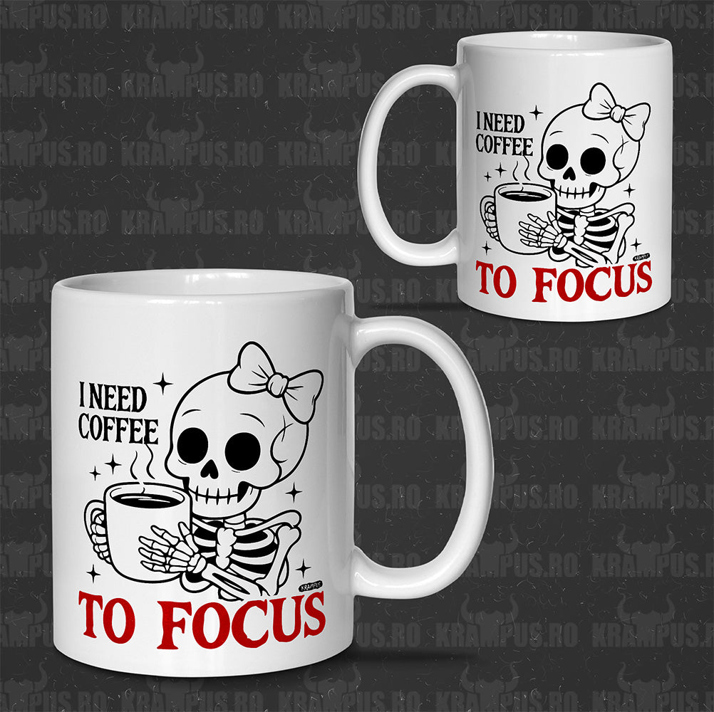 Cana Alba Ceramica - I Need Coffee to Focus