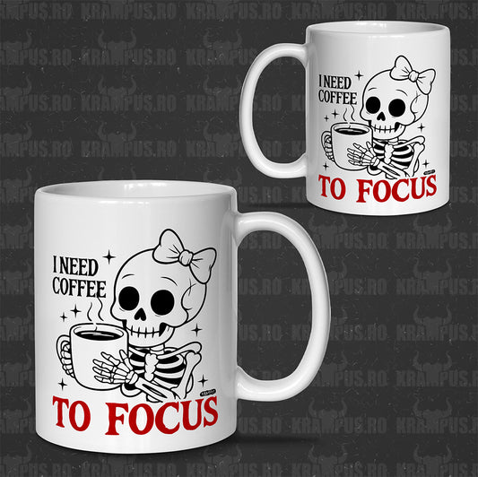 Cana Alba Ceramica - I Need Coffee to Focus