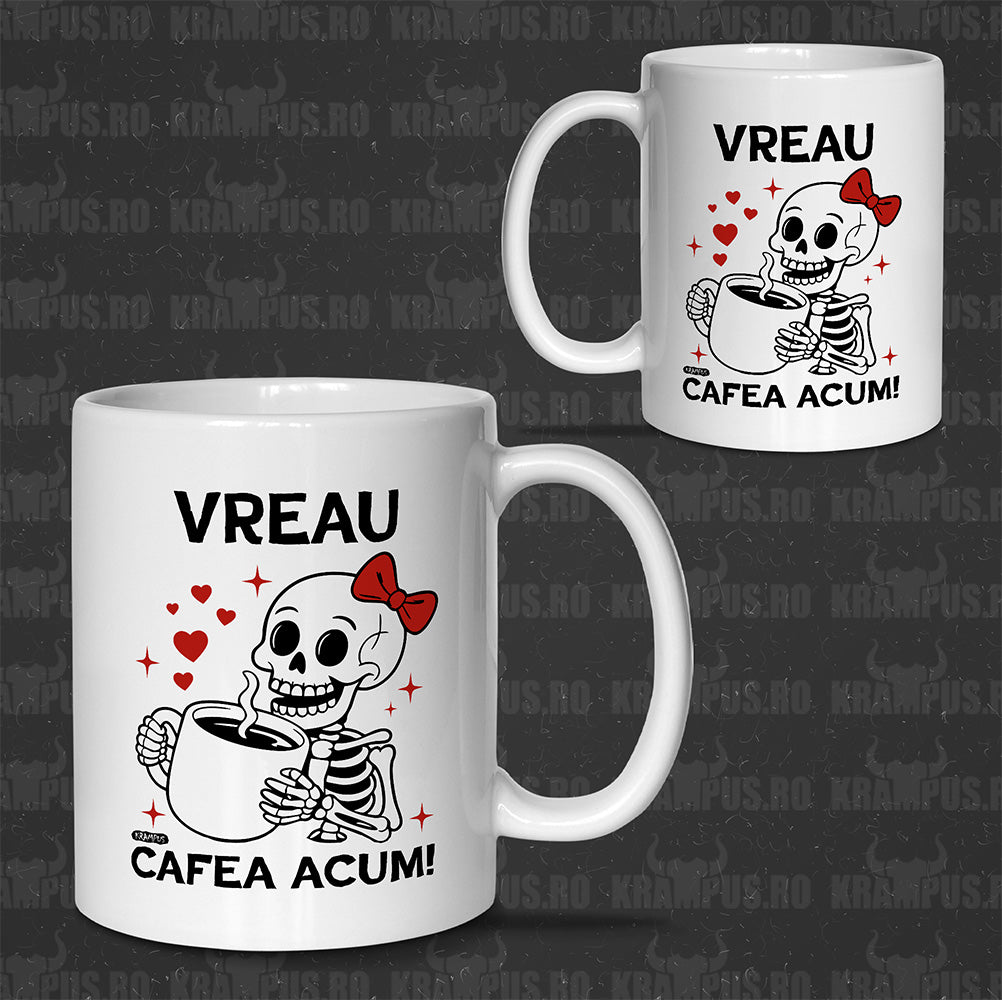 Cana Alba Ceramica - Vreau Cafea Acum