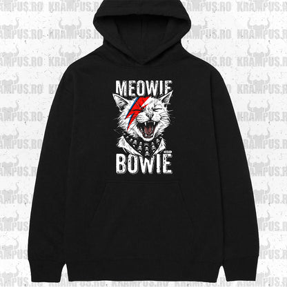 Hanorac Meowie Bowie Pisica Rock