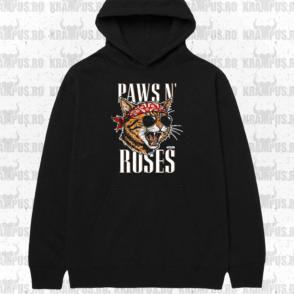 Hanorac Paws N Roses Pisica Rock