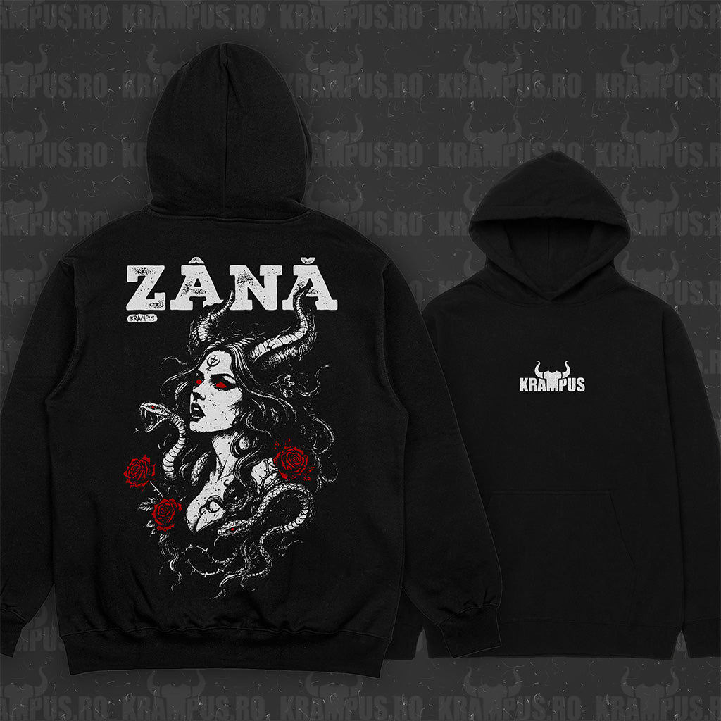Hanorac Negru Unisex Zână