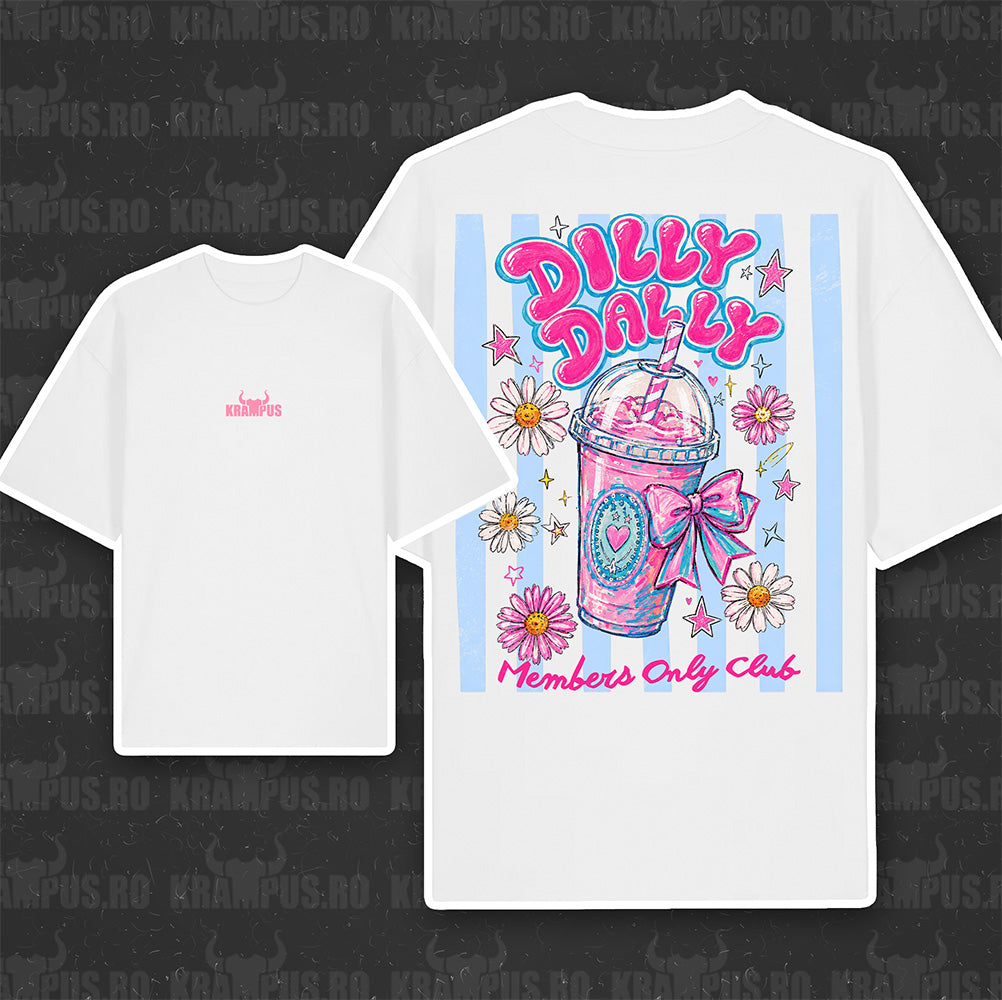 Tricou Oversize Dilly Dally Milkshake