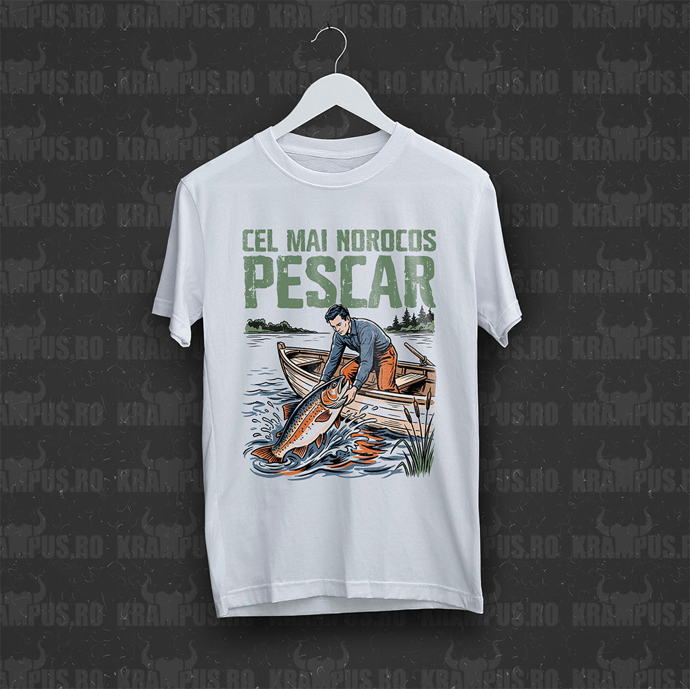 Tricou Cel Mai Norocos Pescar