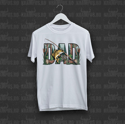 Tricou Alb DAD Fishing Nature