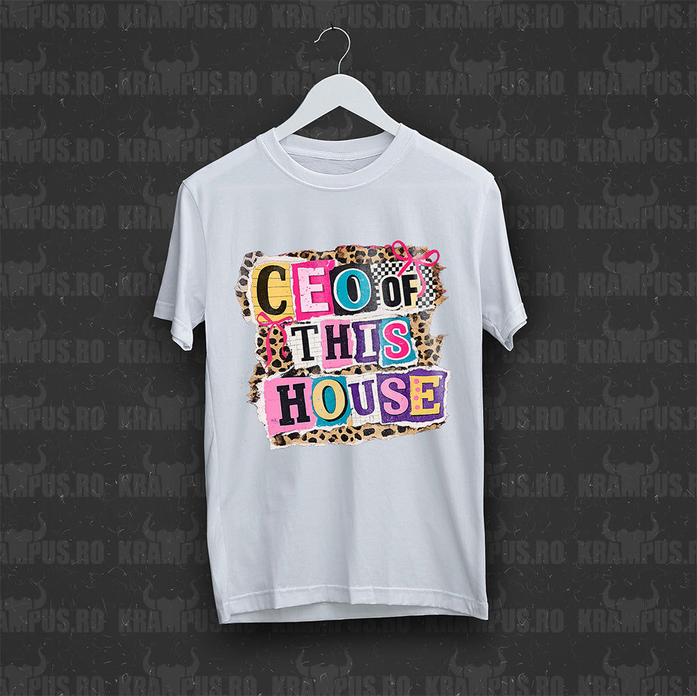 Tricou Alb CEO of This House