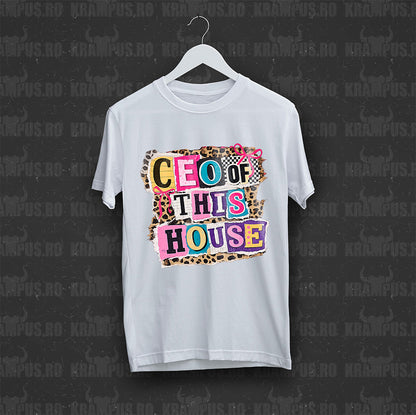 Tricou Alb CEO of This House