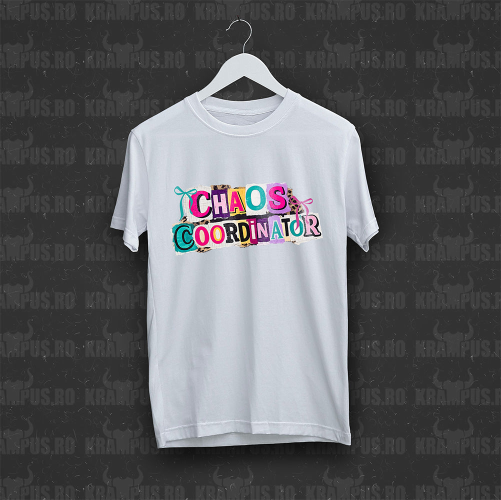 Tricou Alb Chaos Coordinator