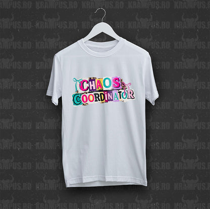 Tricou Alb Chaos Coordinator