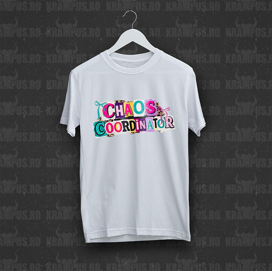 Tricou Alb Chaos Coordinator