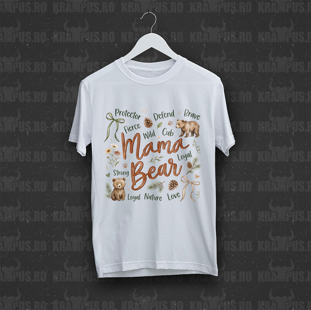 Tricou Alb Mama Bear