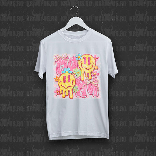 Tricou Alb Mama Emoji