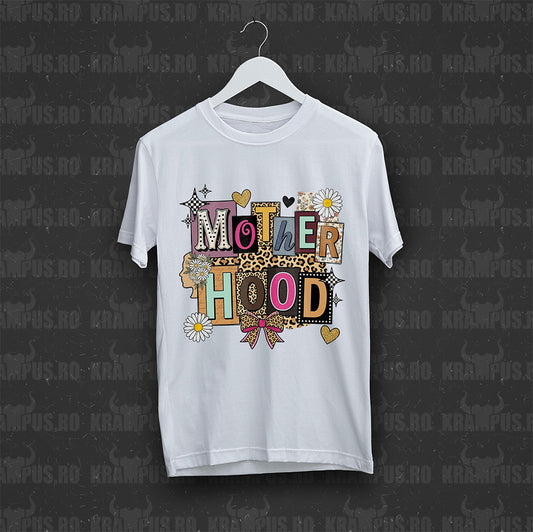 Tricou Alb Motherhood Y2K