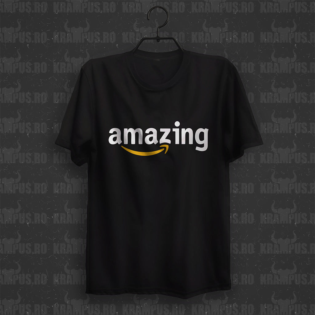 Tricou Amazing Parodie Logo Amazon