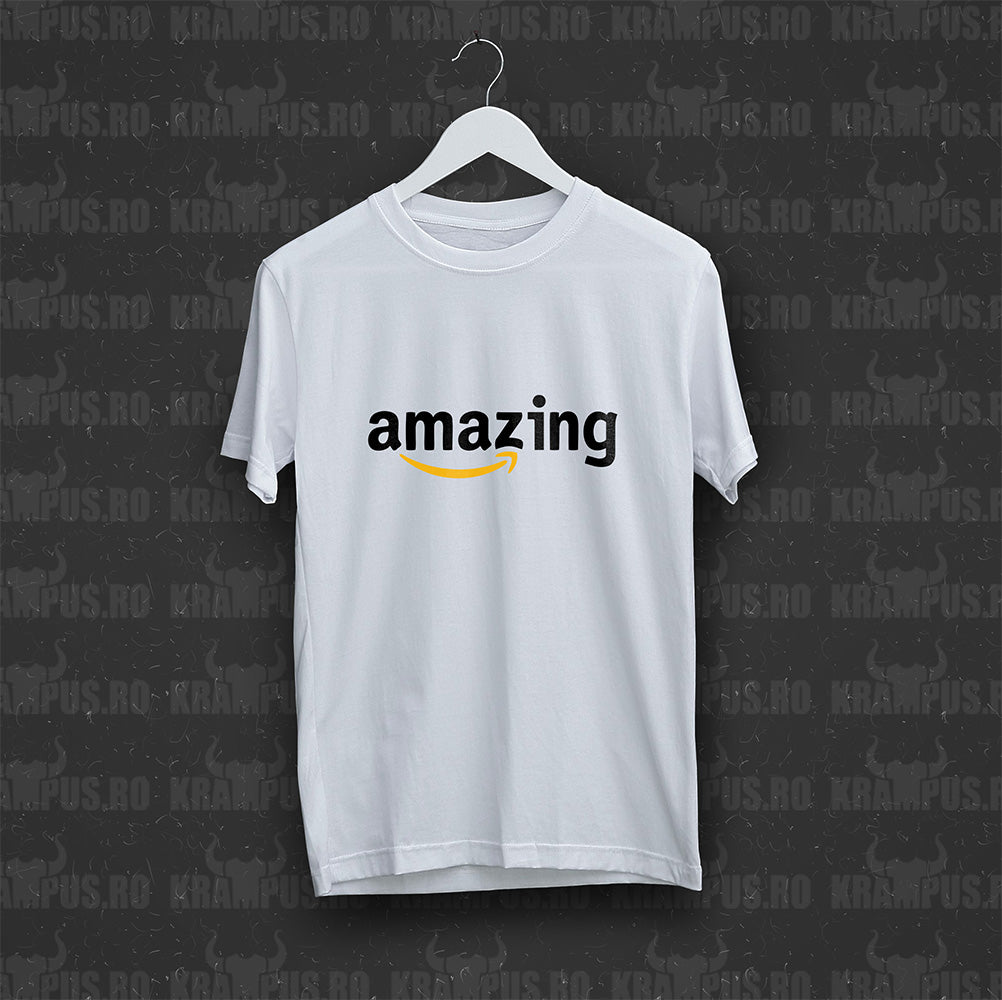 Tricou Amazing Parodie Logo Amazon