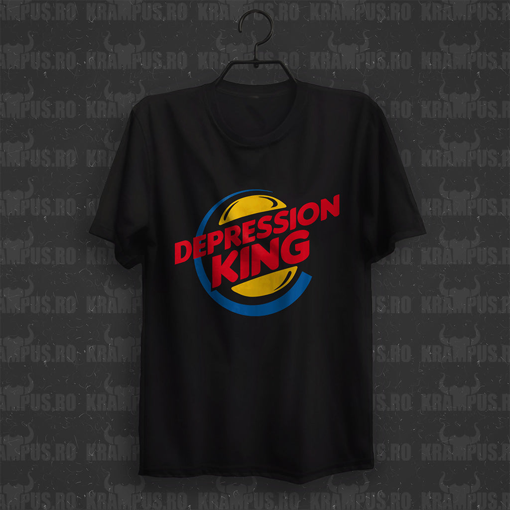 Tricou Depression King Parodie Logo Burger King