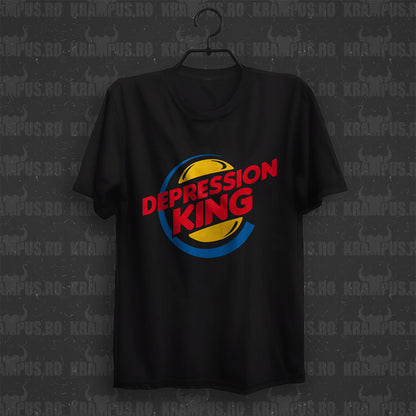 Tricou Depression King Parodie Logo Burger King