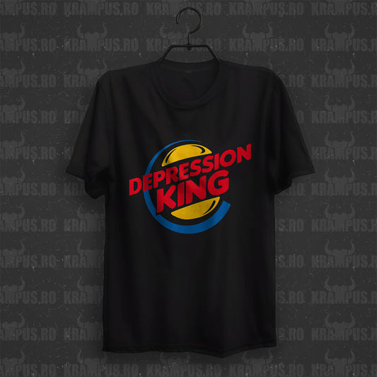Tricou Depression King Parodie Logo Burger King