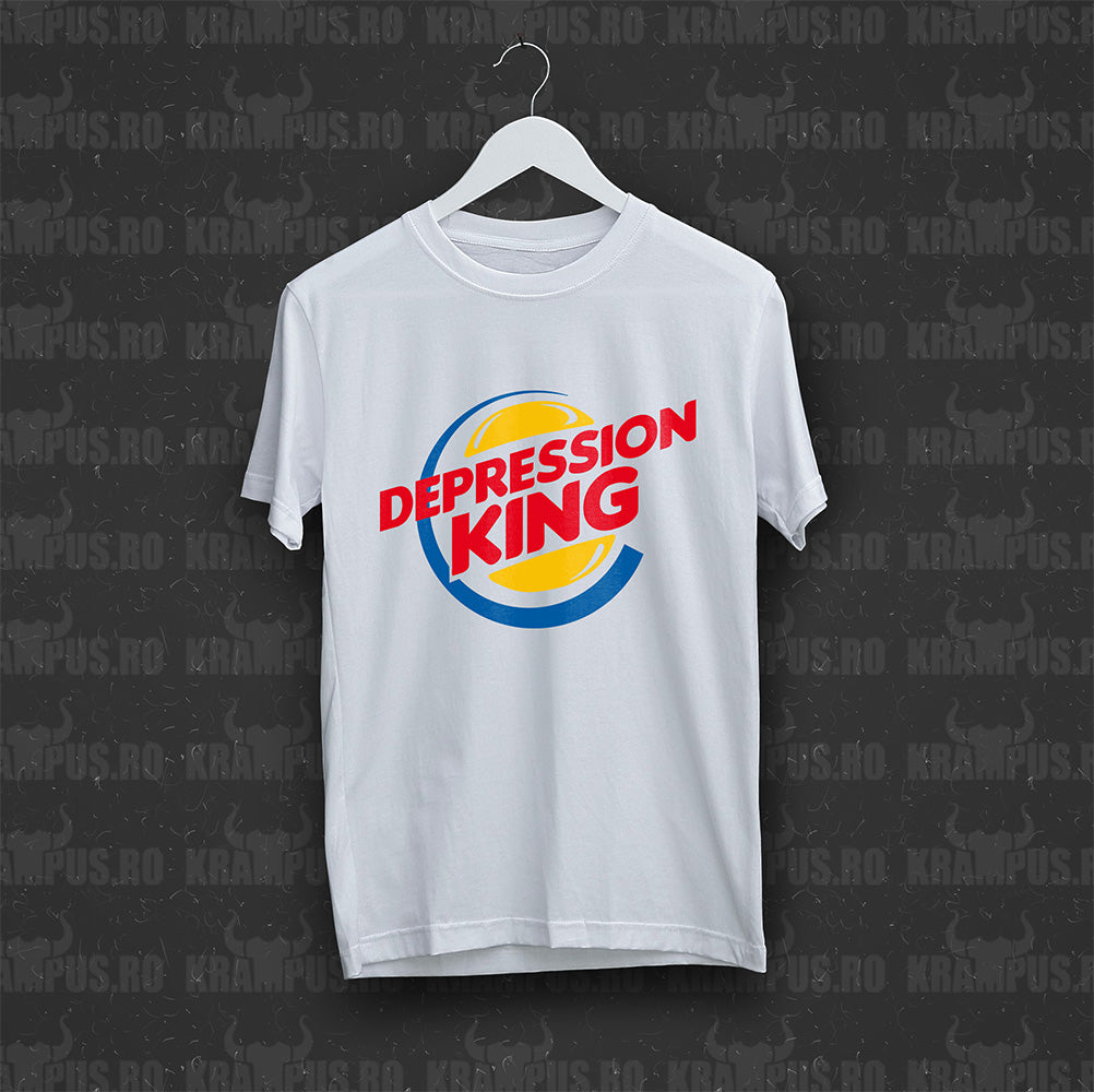 Tricou Depression King Parodie Logo Burger King