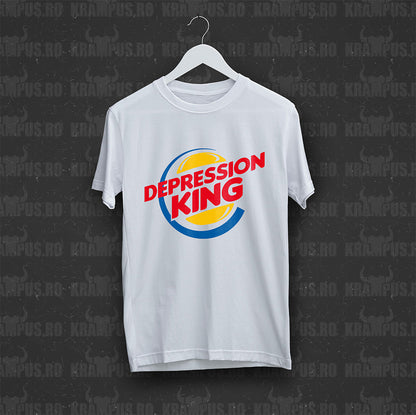 Tricou Depression King Parodie Logo Burger King