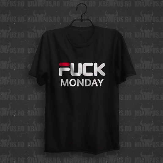 Tricou Fuck Monday Parodie Logo Fila