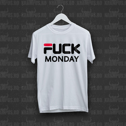 Tricou Fuck Monday Parodie Logo Fila
