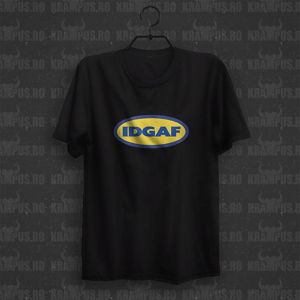Tricou IDGAF Parodie Logo Ikea
