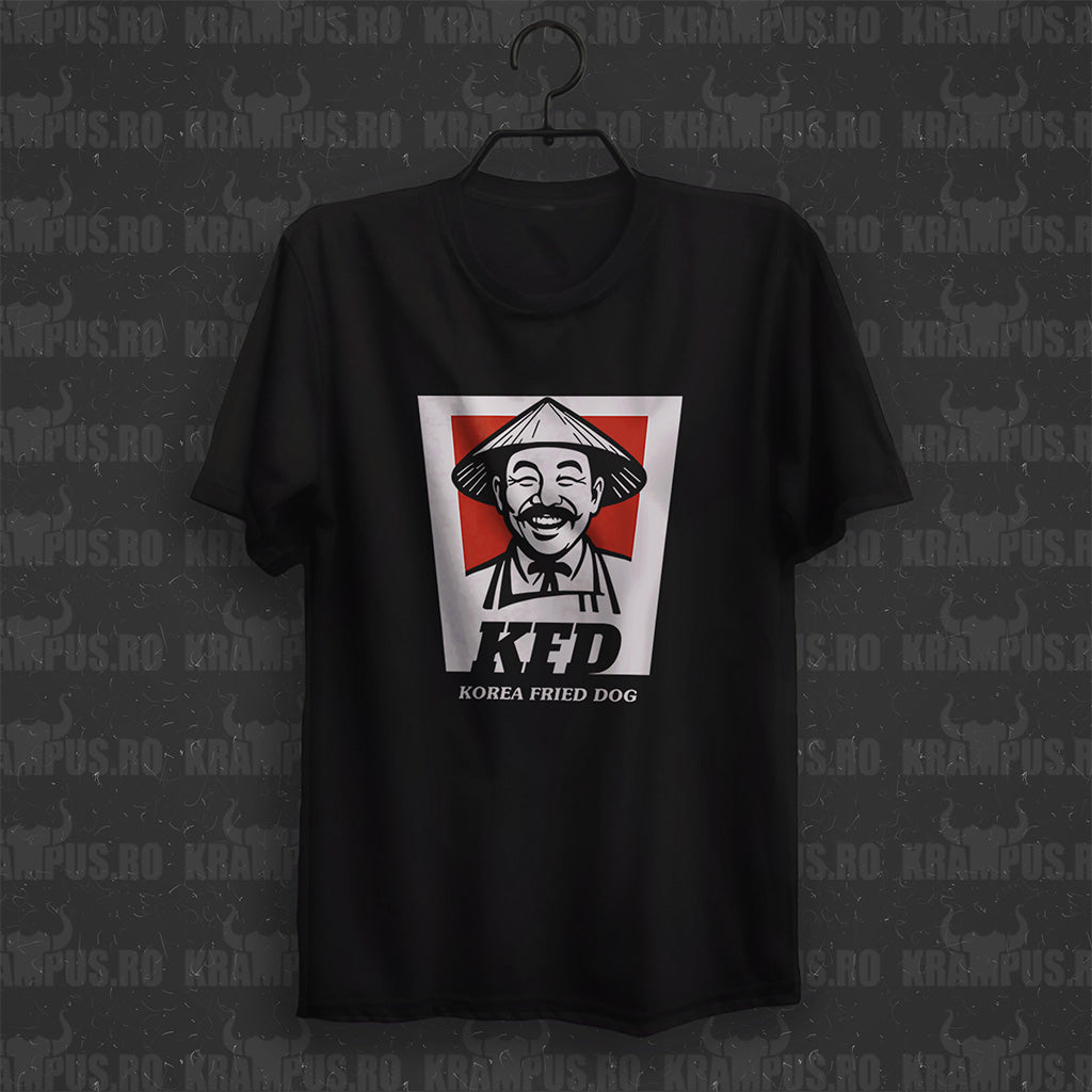 Tricou KFD Korea Fried Dog Parodie Logo KFC