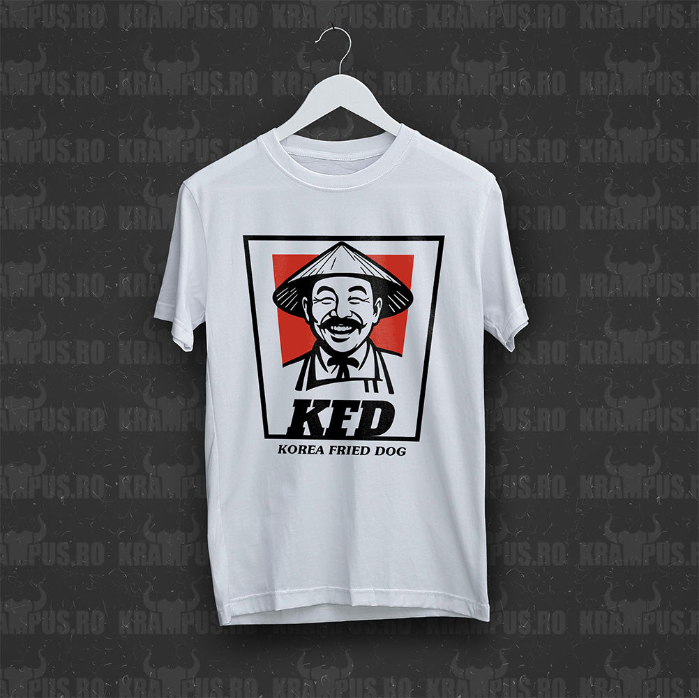 Tricou KFD Korea Fried Dog Parodie Logo KFC