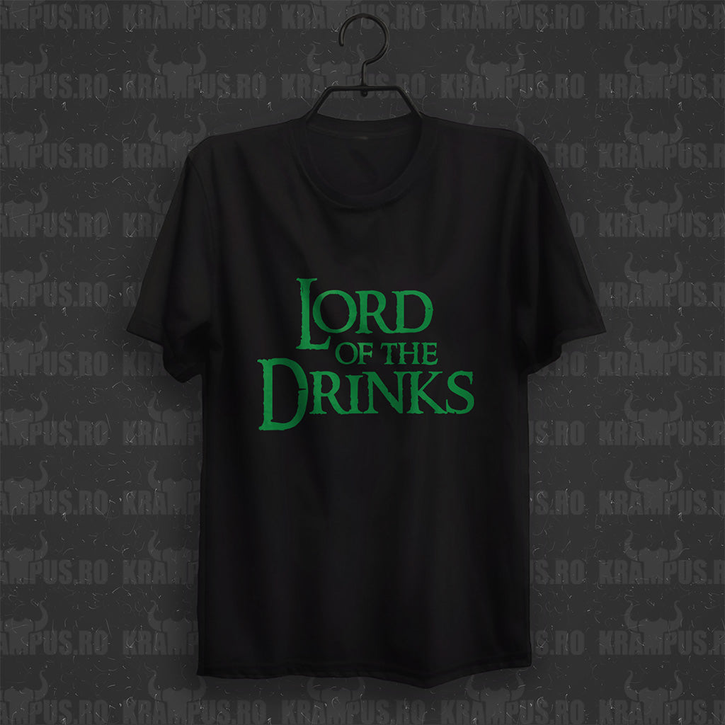 Tricou Lord Of The Drinks Parodie Logo Lord Of The Rings