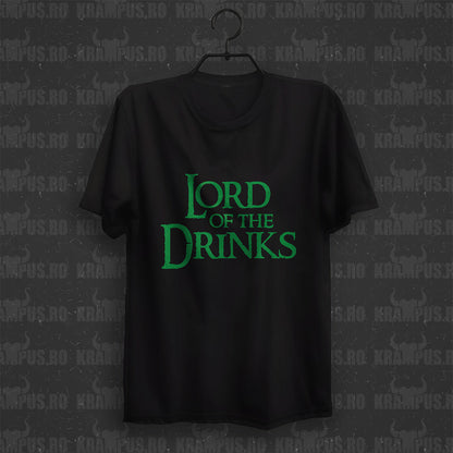 Tricou Lord Of The Drinks Parodie Logo Lord Of The Rings